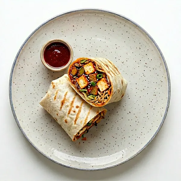 Sticky Gochujang Cottage Cheese Wrap